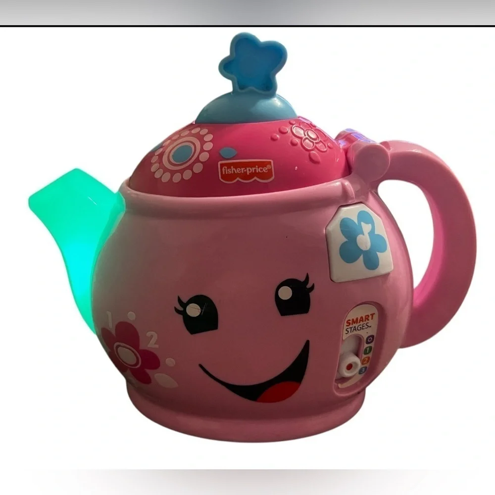 Fisher Price Pink Magical light-up Tea Pot Learning Toy